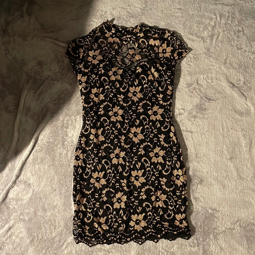 no boundaries black and pink dress